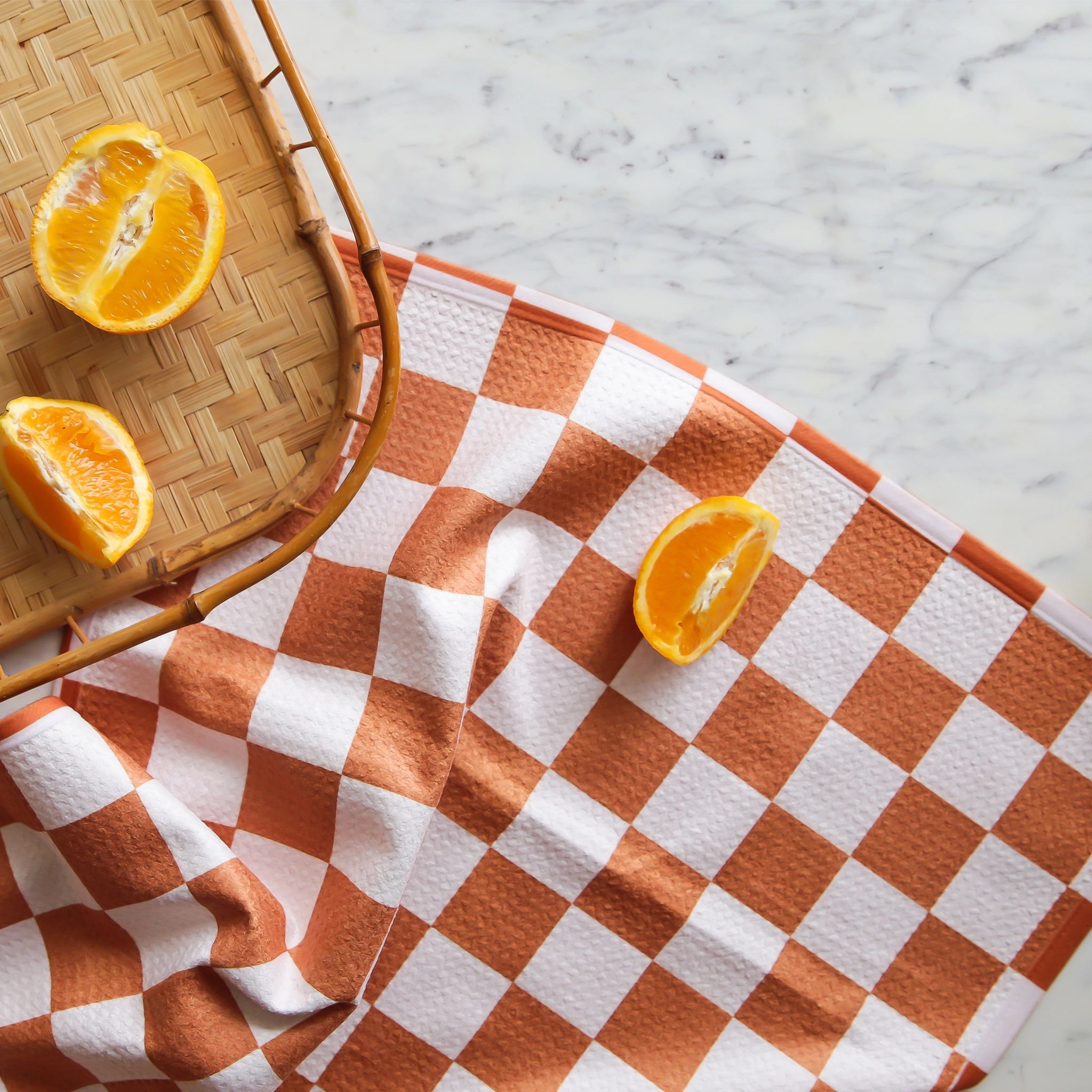 Orange kitchen towels deals