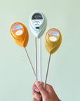 Three of our moisture meters in other colors available on our website including tropical orange and tropical green.