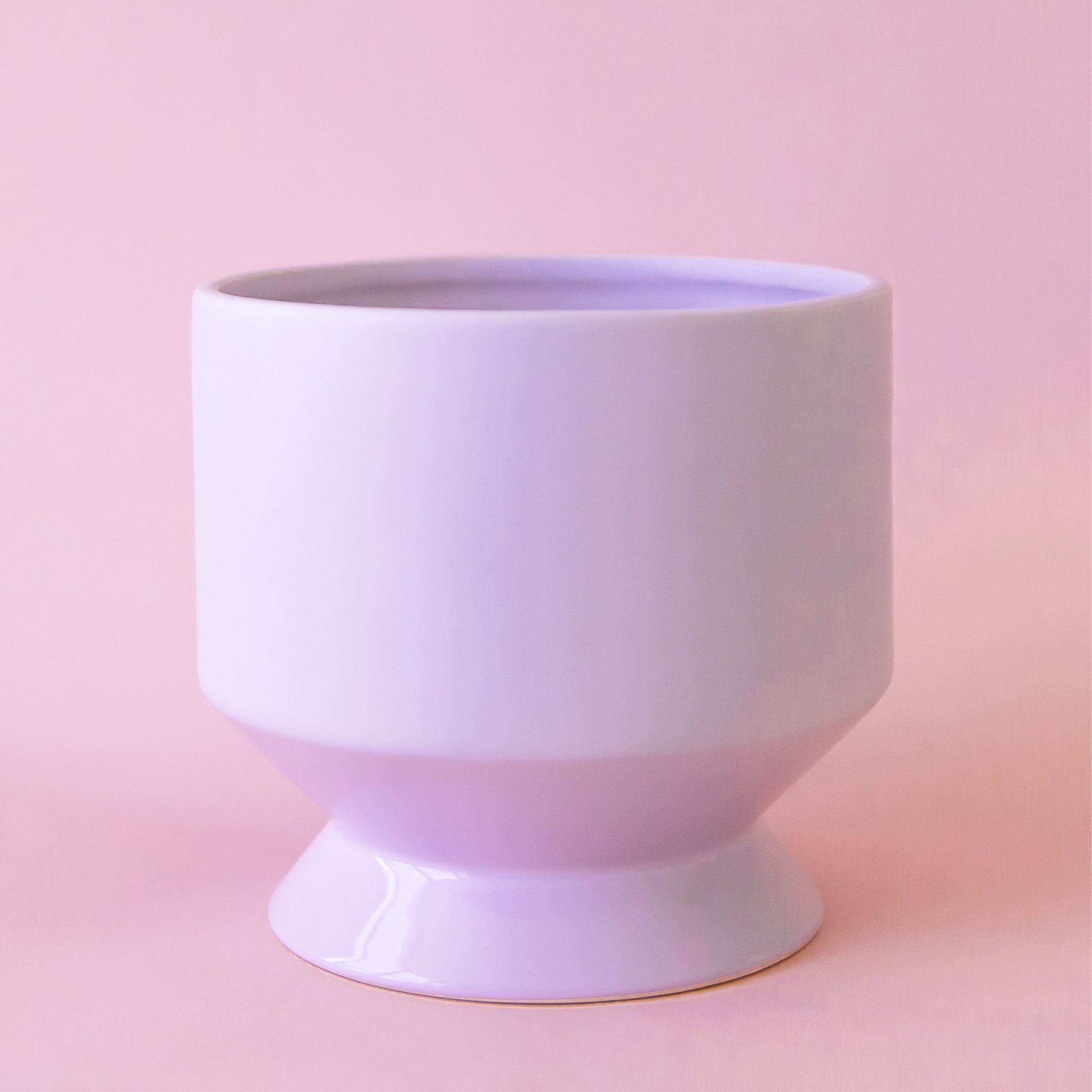 purple ceramic flower pots Paso Robles Planter