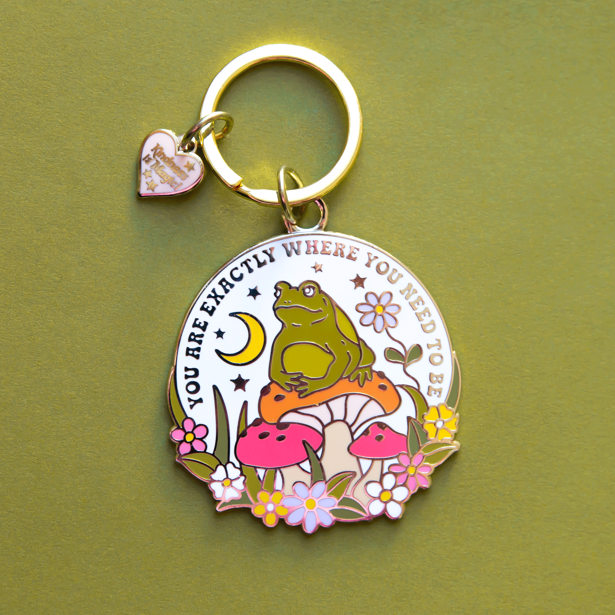 You Are Exactly Where You Need To Be Keychain Pigment