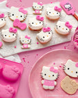 A hello kitty themed baking party set.