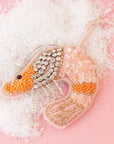 Beaded Shrimp Ornament