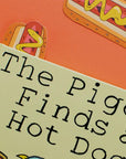 A hot dog shaped bookmark.