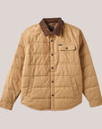 light brown jacket with dark brown collar