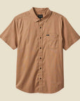 Men's Charter Sol Wash Short Sleeve Button Up | Burro Brown