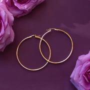Super thin gold hoops.
