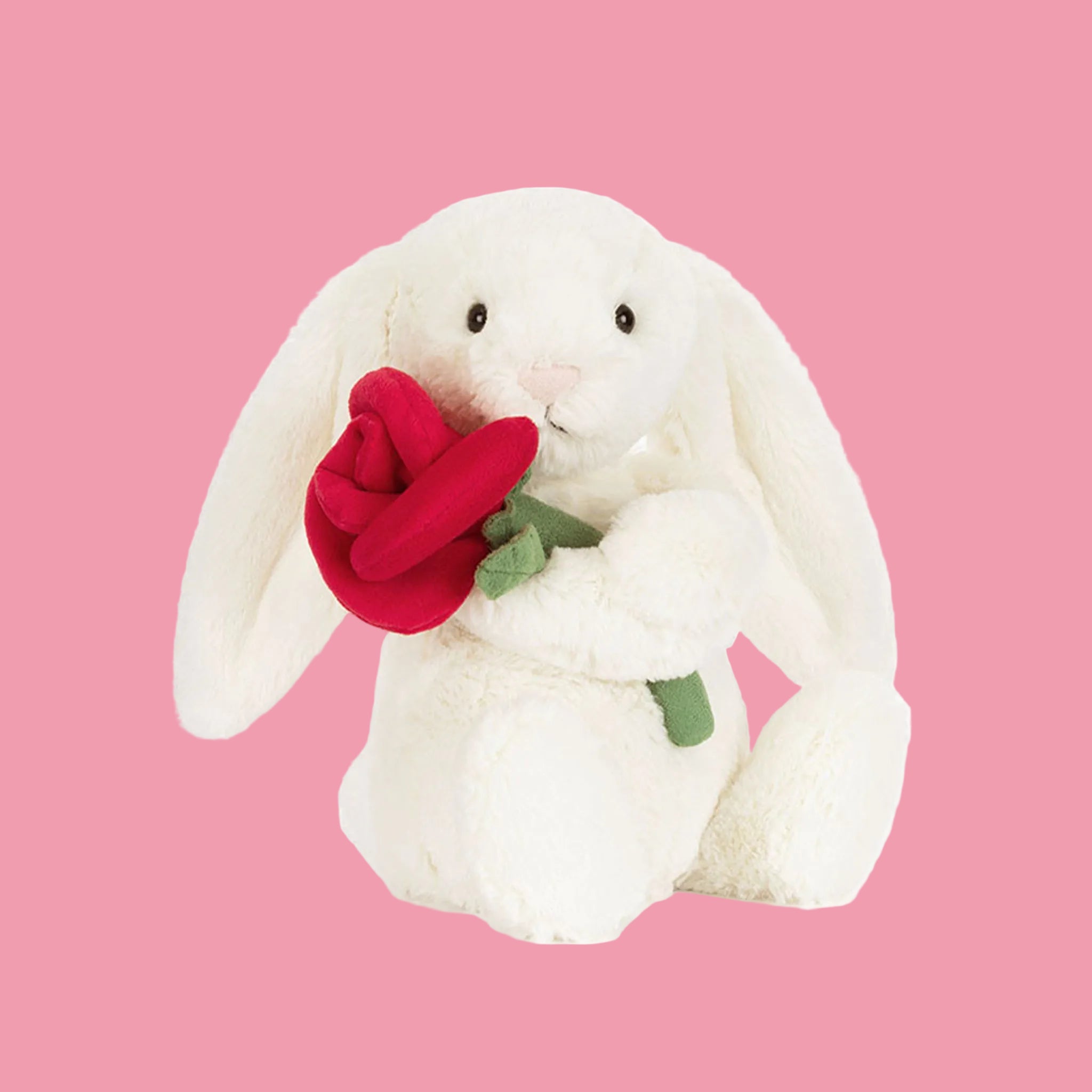 Cream Bunny with Rose – Pigment