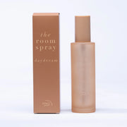 packaged spray with text that reads, "day dream room linen body spray".