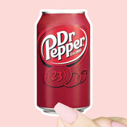 A Dr. Pepper shaped sticker.
