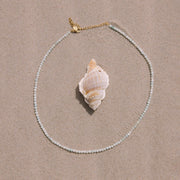 A super light turquoise beaded necklace.