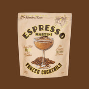A packet of frozen espresso martini mix.