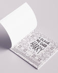 The inside of the front page of the coloring book that reads, "Color Me Good Harry" in black letters.