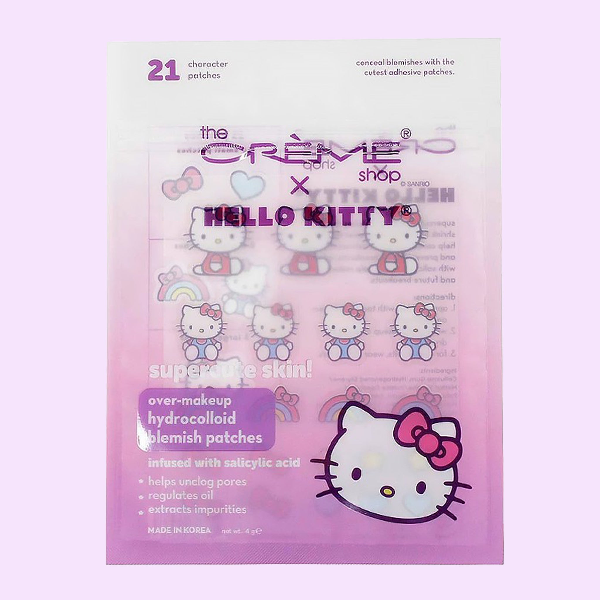 A pack of Hello Kitty blemish patches. 