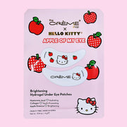 On a light pink background is a pack of 6 Hello Kitty themed eye patches.