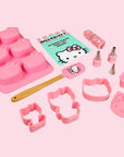 A hello kitty themed baking party set.