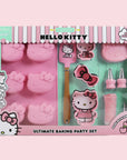 A hello kitty themed baking party set.