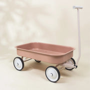 A light pink wagon.