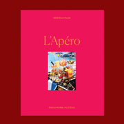 A hot pink puzzle box with an image of a beachside drinks tray with a variety of cocktails and beachside essentials.