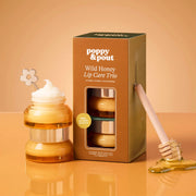 "poppy & pout wild honey lip care trio".