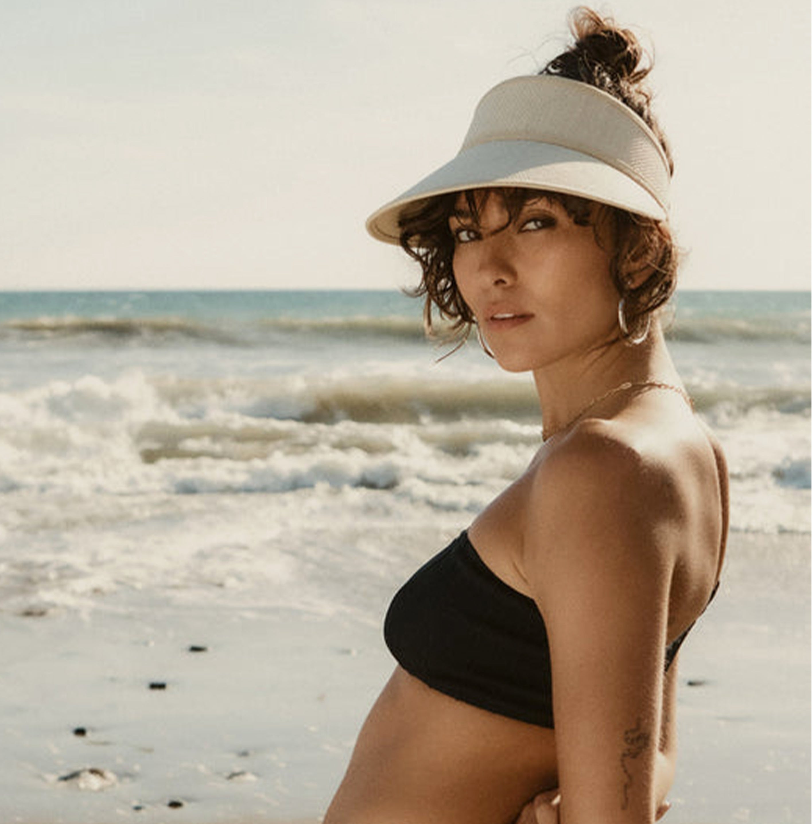 Woven Straw Sun Visor - Natural Catalina Straw Visor | Premium Straw Visor | Hemlock Hat Co main image 3