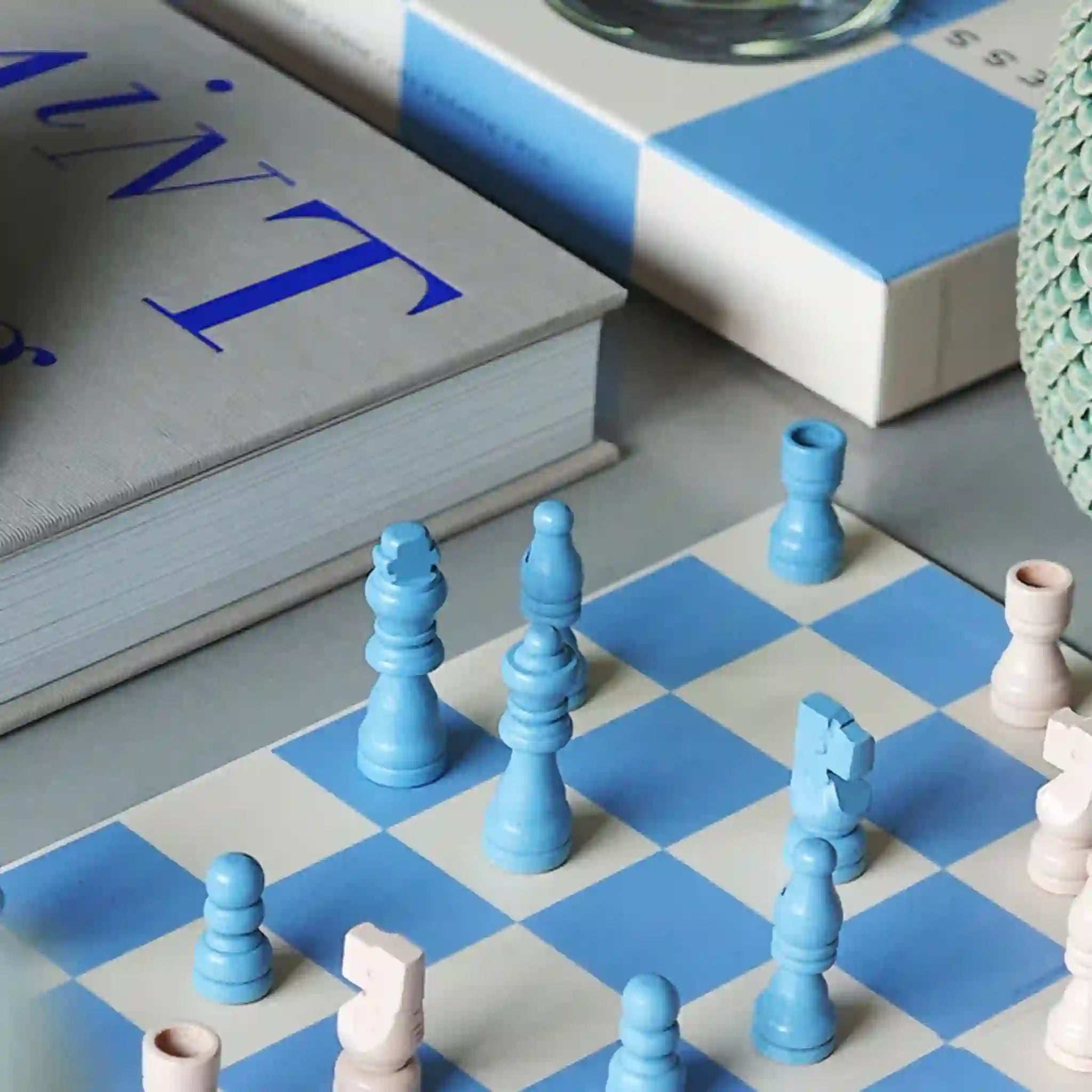 Play Chess | Light Blue/White