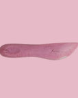 A fuchsia pink resin spreading knife perfect for dips cheese boards and more!