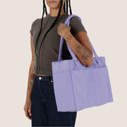 A light purple cloud tote bag.
