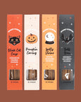 A gift set of four packs of halloween themed incense.