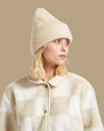 Woodburn Tall Brushed Beanie | Whitecap