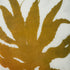 Original painting of a silhouette of an aloe plant in gold and green colors with wood grain pattern.