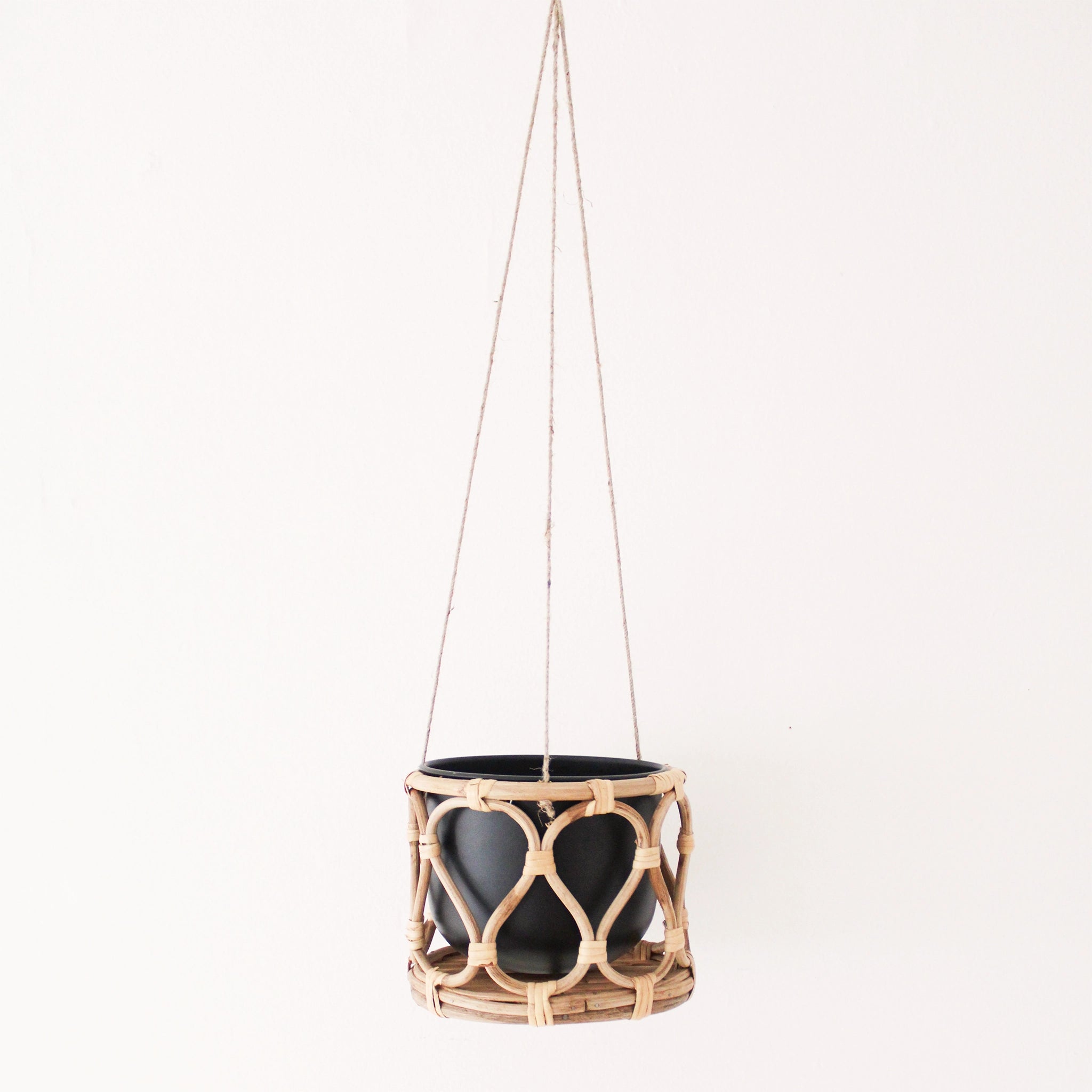 rattan hanging planter Havana Hanging Pot – Pigment