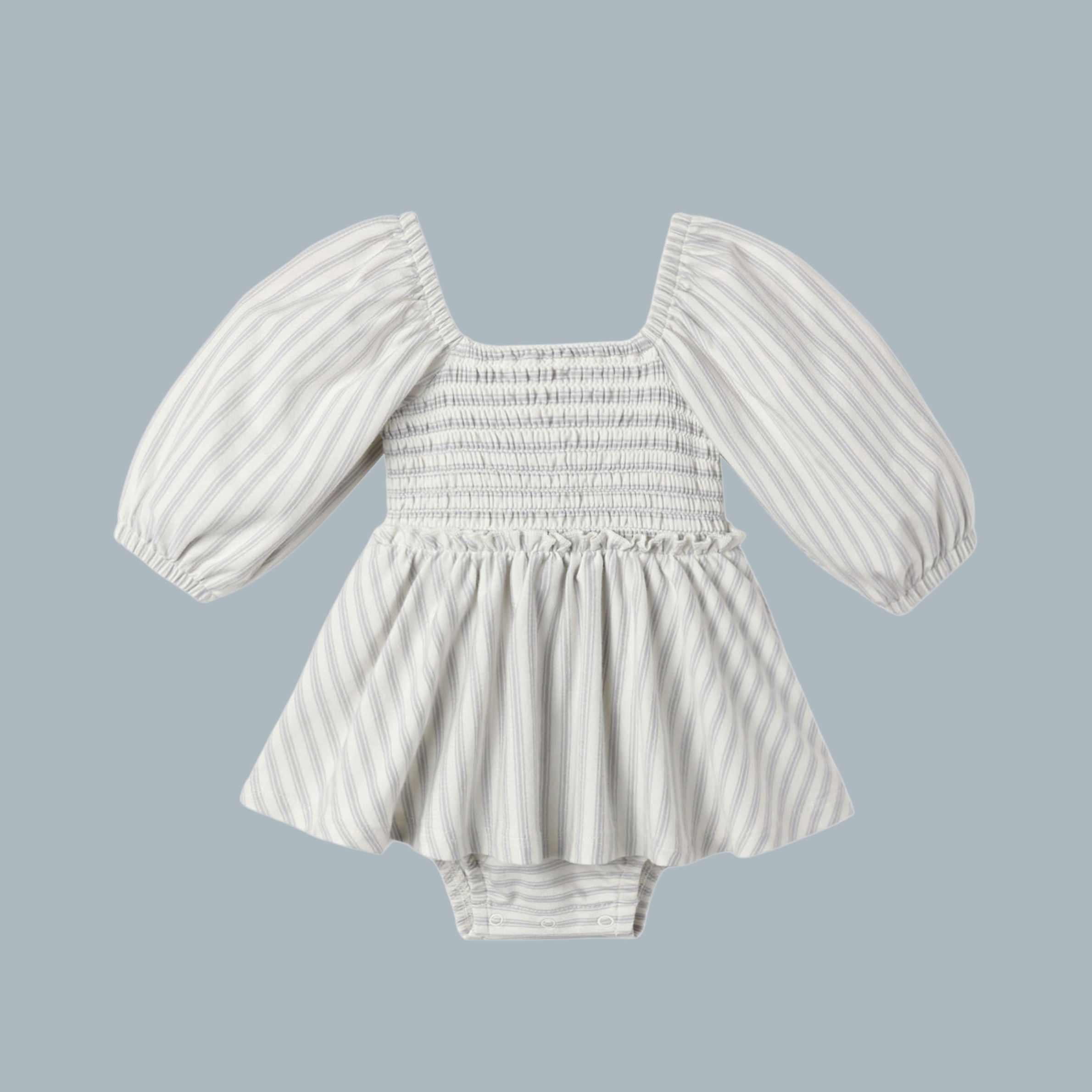 Lainey Romper | Cloud Stripe