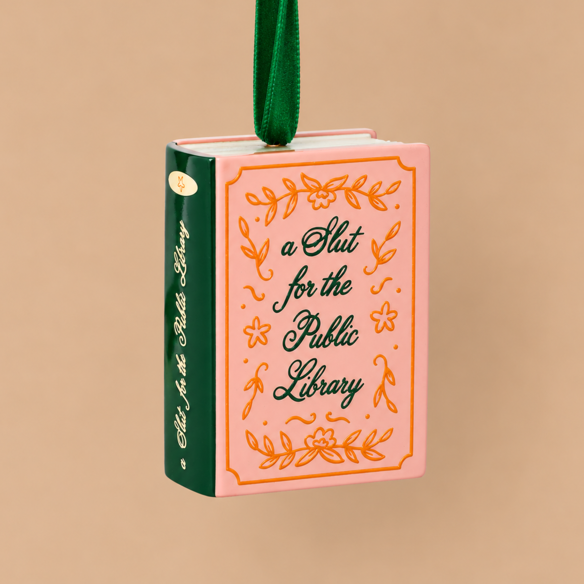 A_Slut_For_the_Public_Library_Christmas_Ornament
