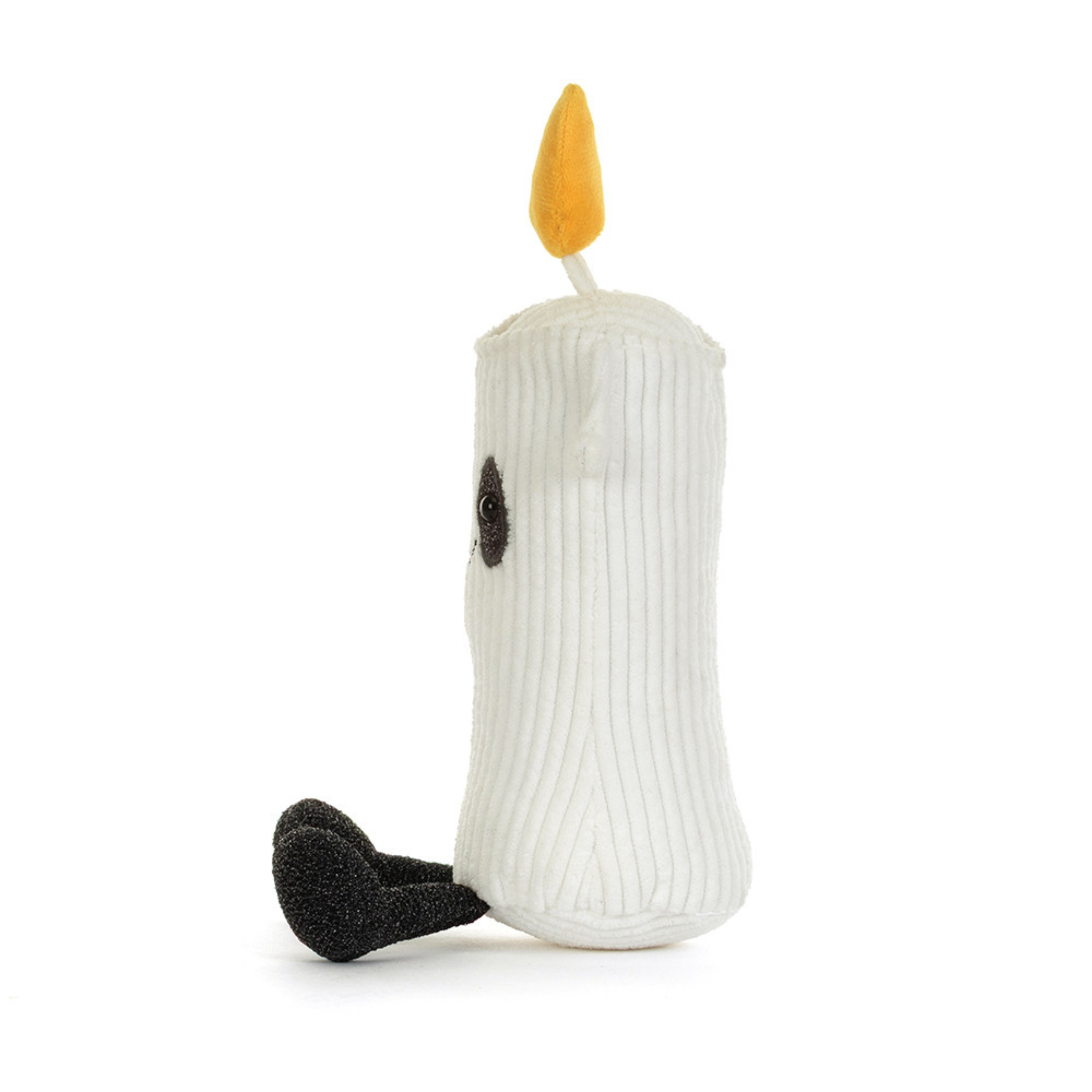 a spooky candle stick shaped plush toy.