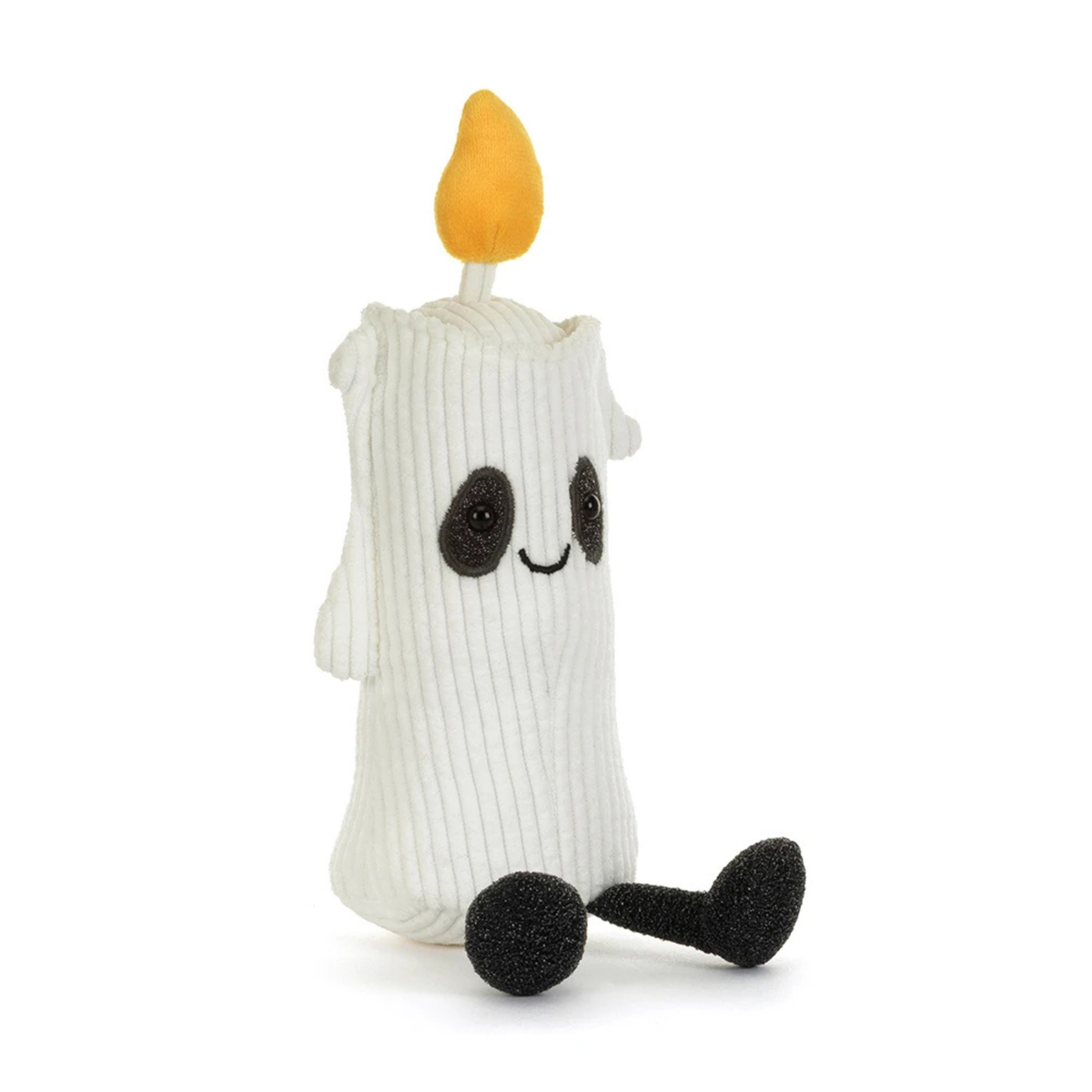 a spooky candle stick shaped plush toy.