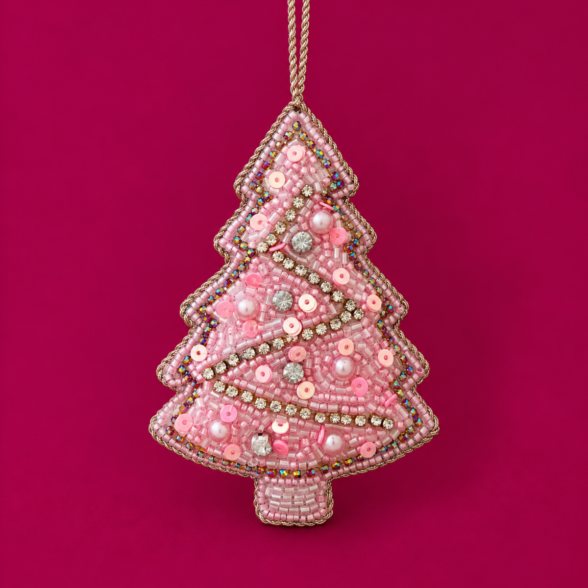 Beaded_Christmas_Tree_Ornament__Pink