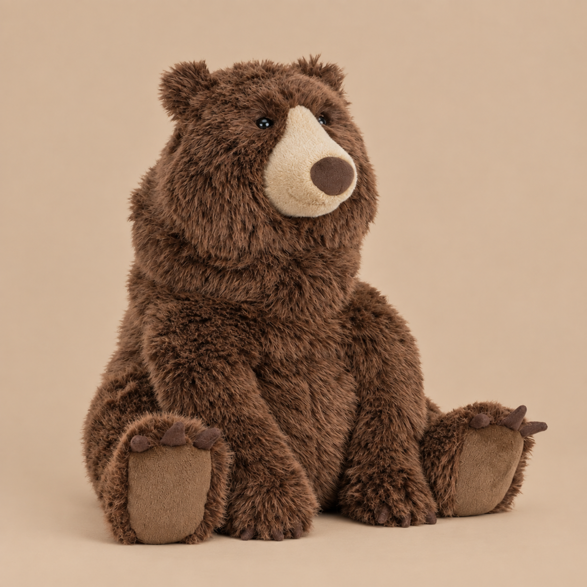 a bear shaped plush toy. 