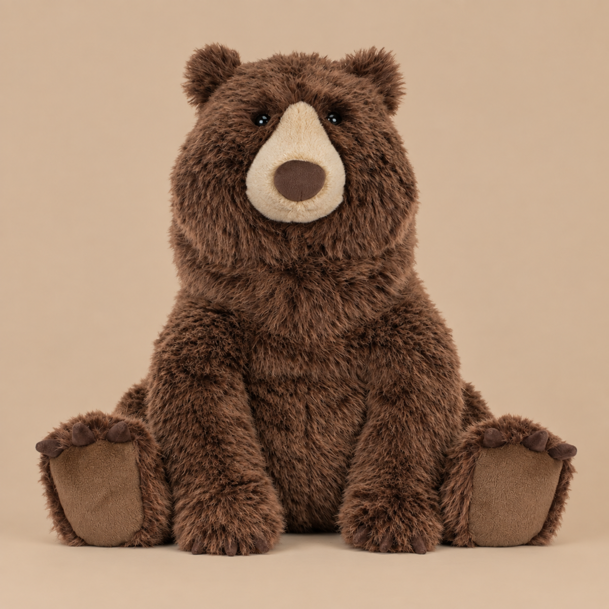 a bear shaped plush toy. 
