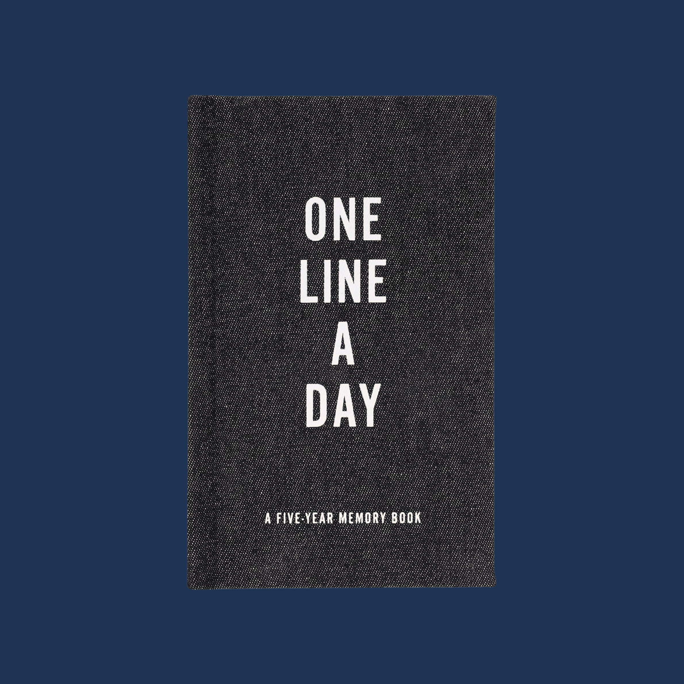 a black tiny memory book where you write one line a day. 