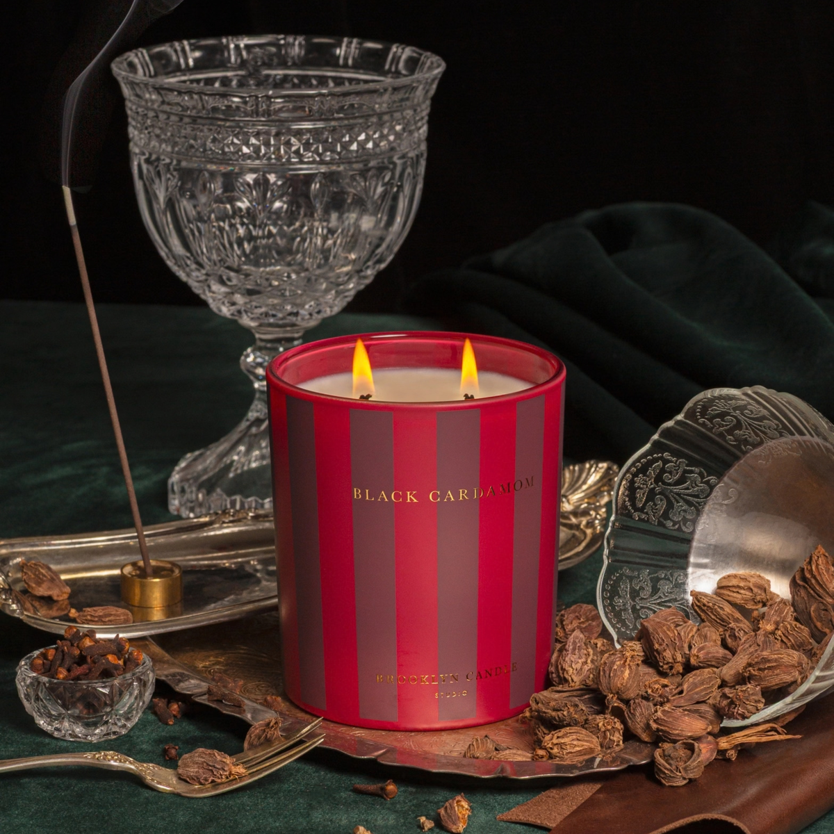 black cardamom candle. 