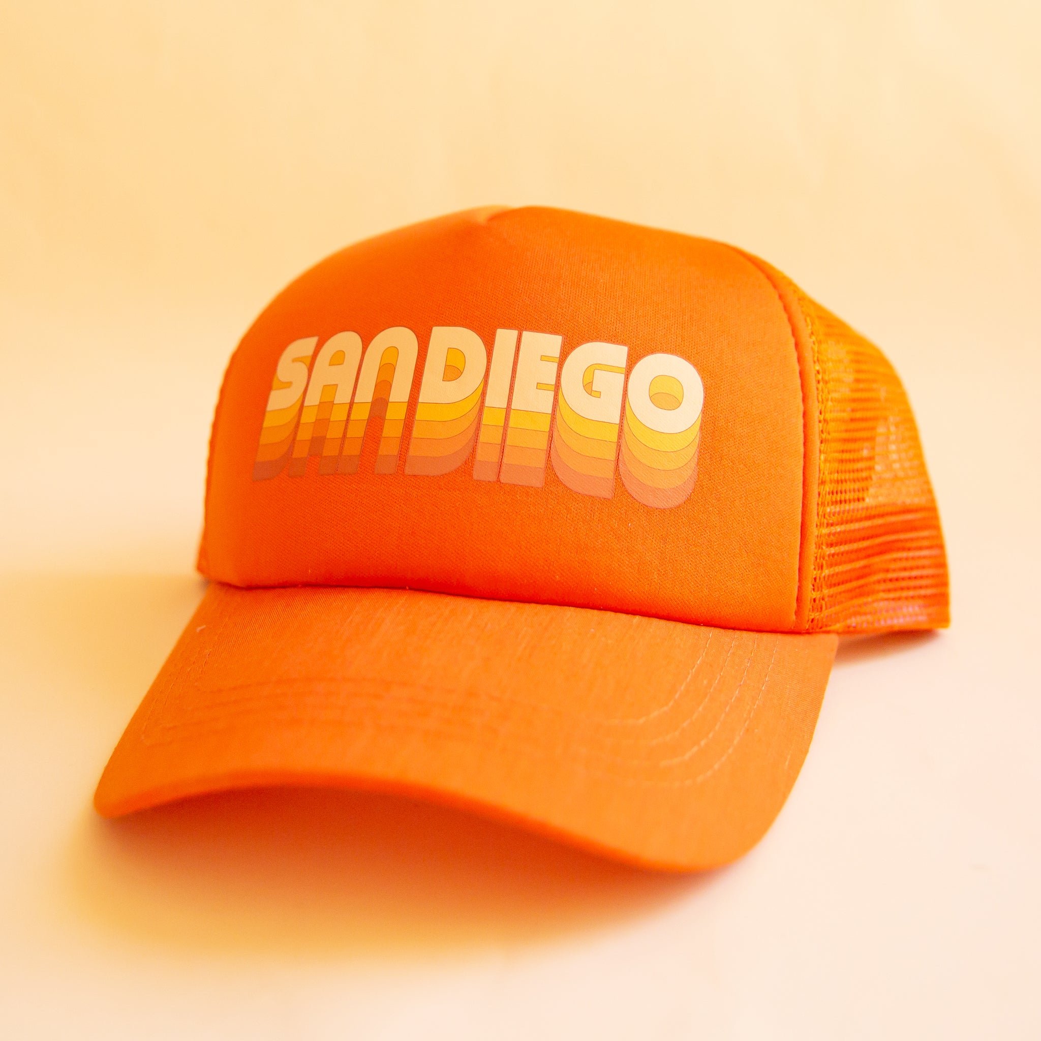 Human Trucker Hat | San Diego | Orange
