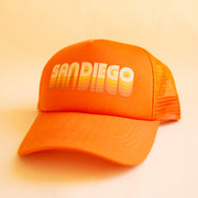 Human Trucker Hat | San Diego | Orange