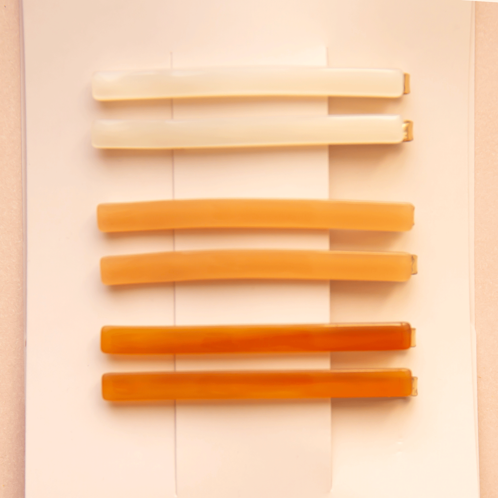 Acetate Bobby Pins Honey Pigment