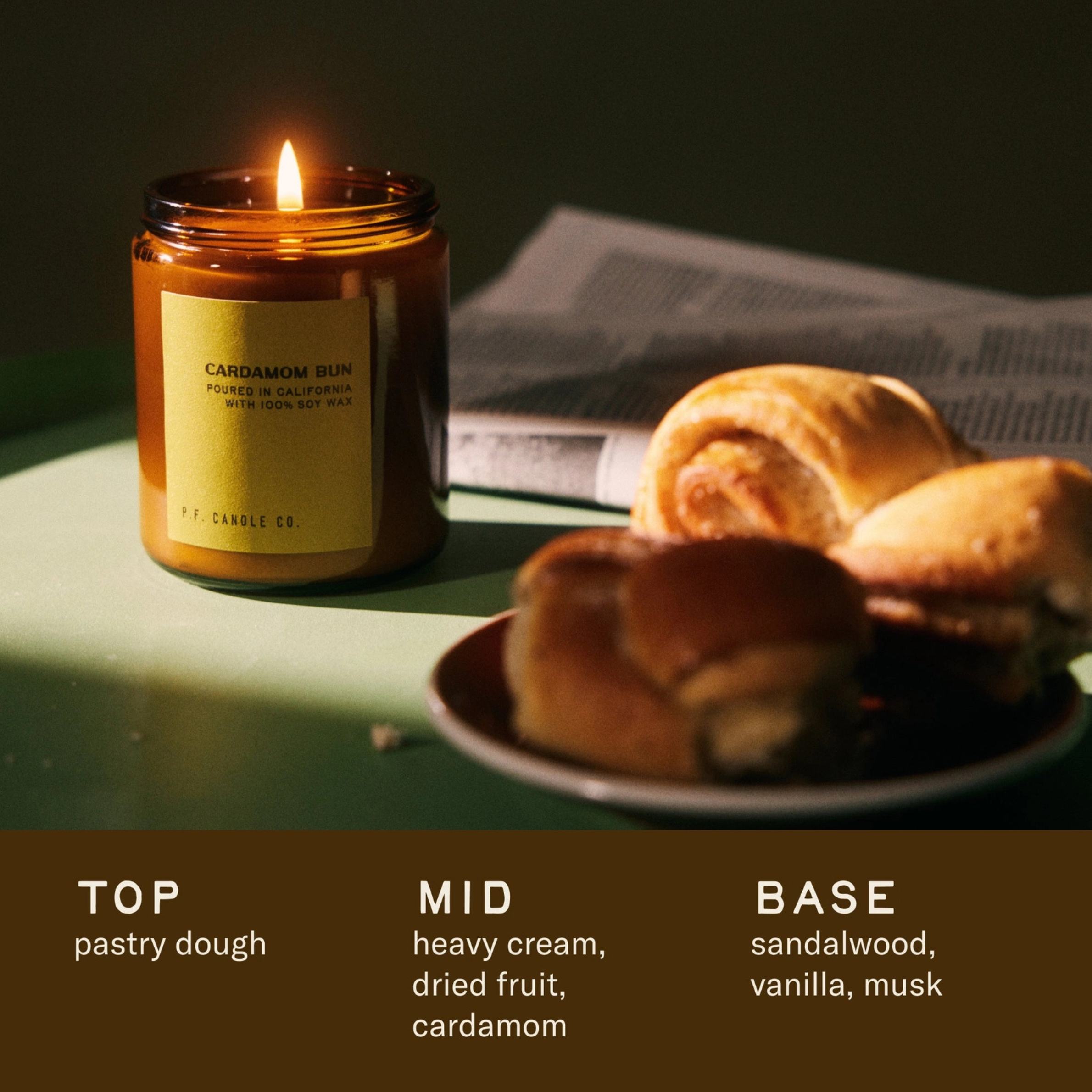 cardamom bun poured in california