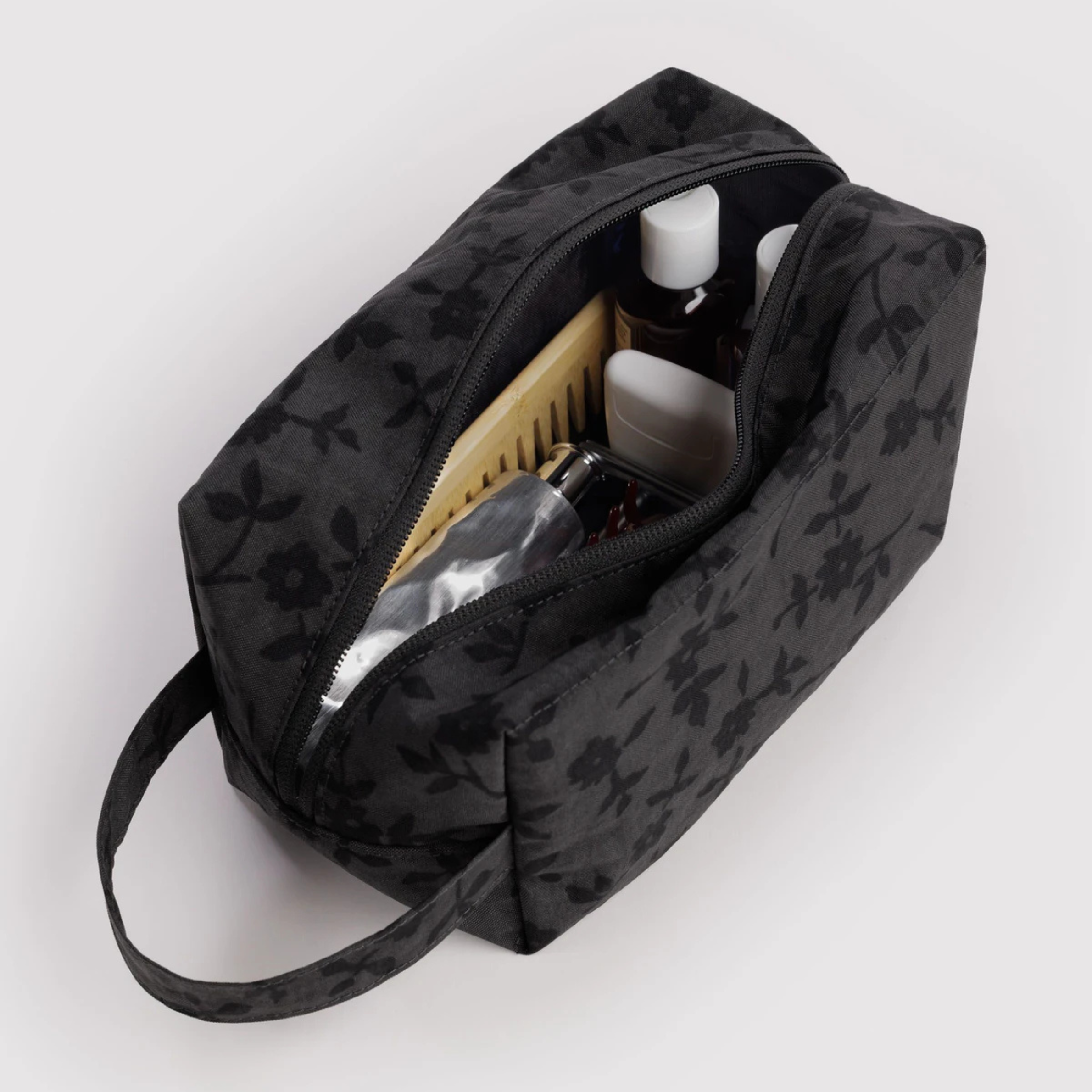 Dopp Kit | Charcoal Ditsy Floral