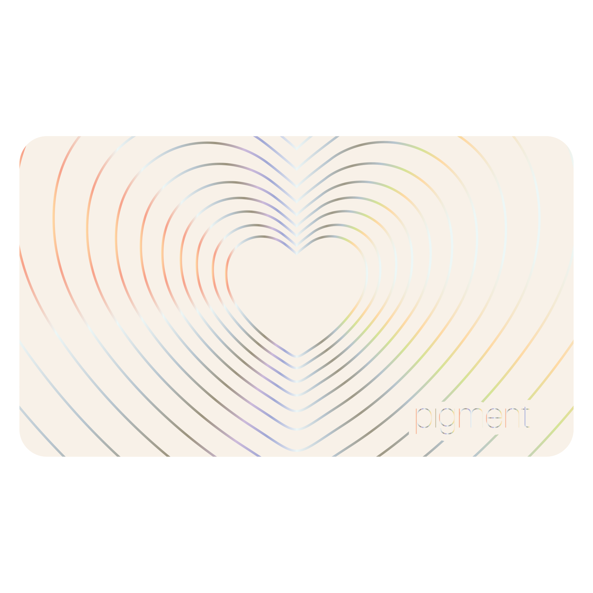 Ivory Hearts Gift Card (Physical)