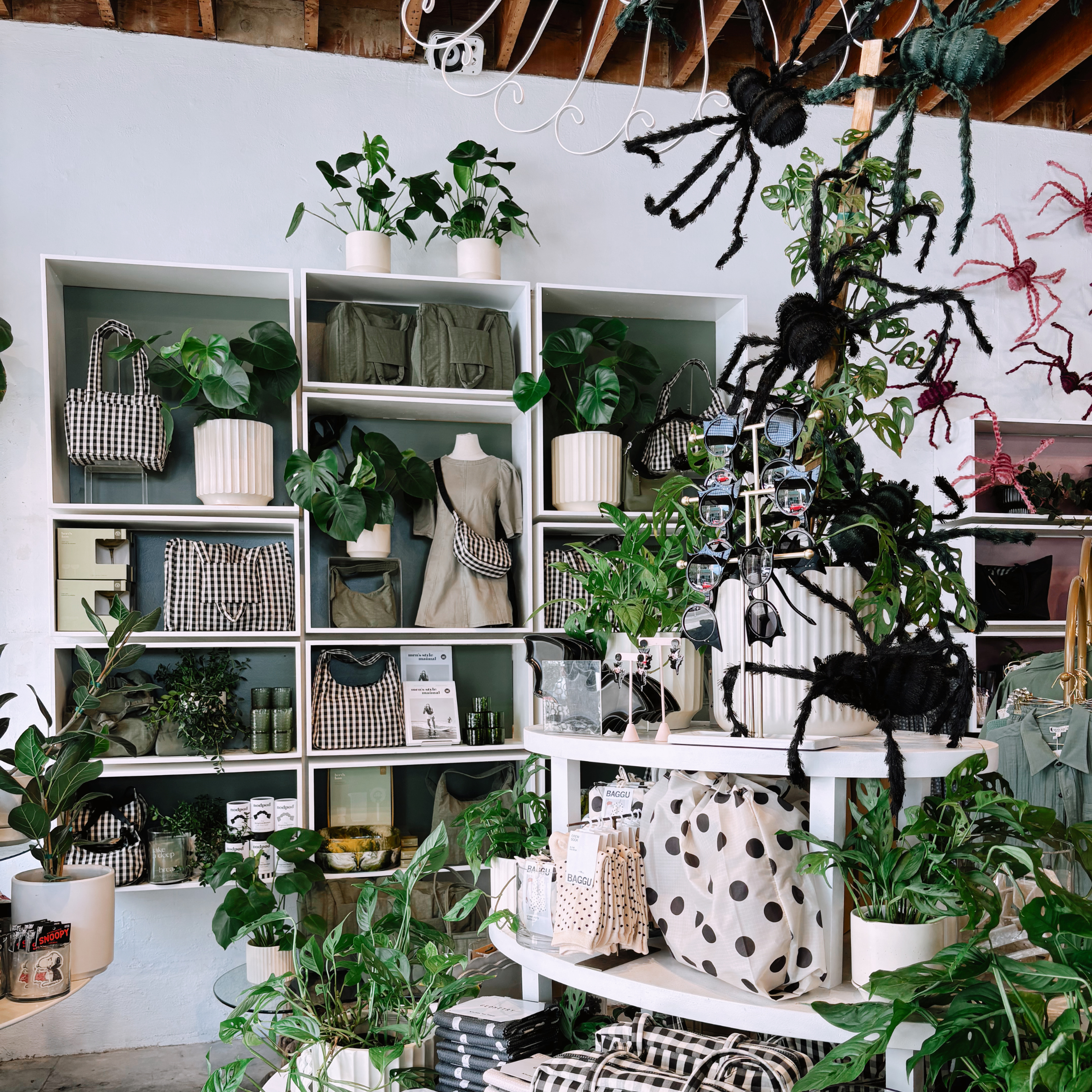 a spider shaped decor. 