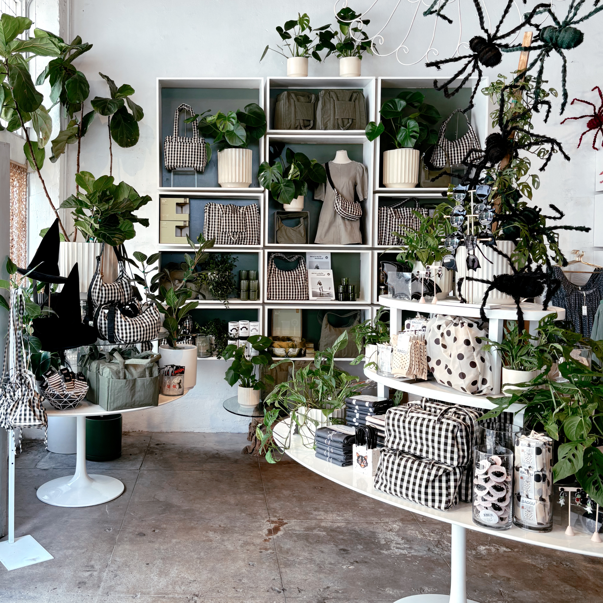 a spider shaped decor. 