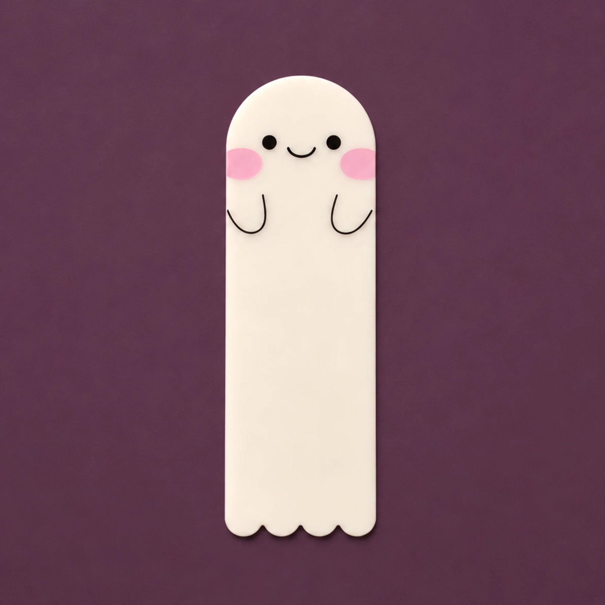 a ghost shaped bookmark