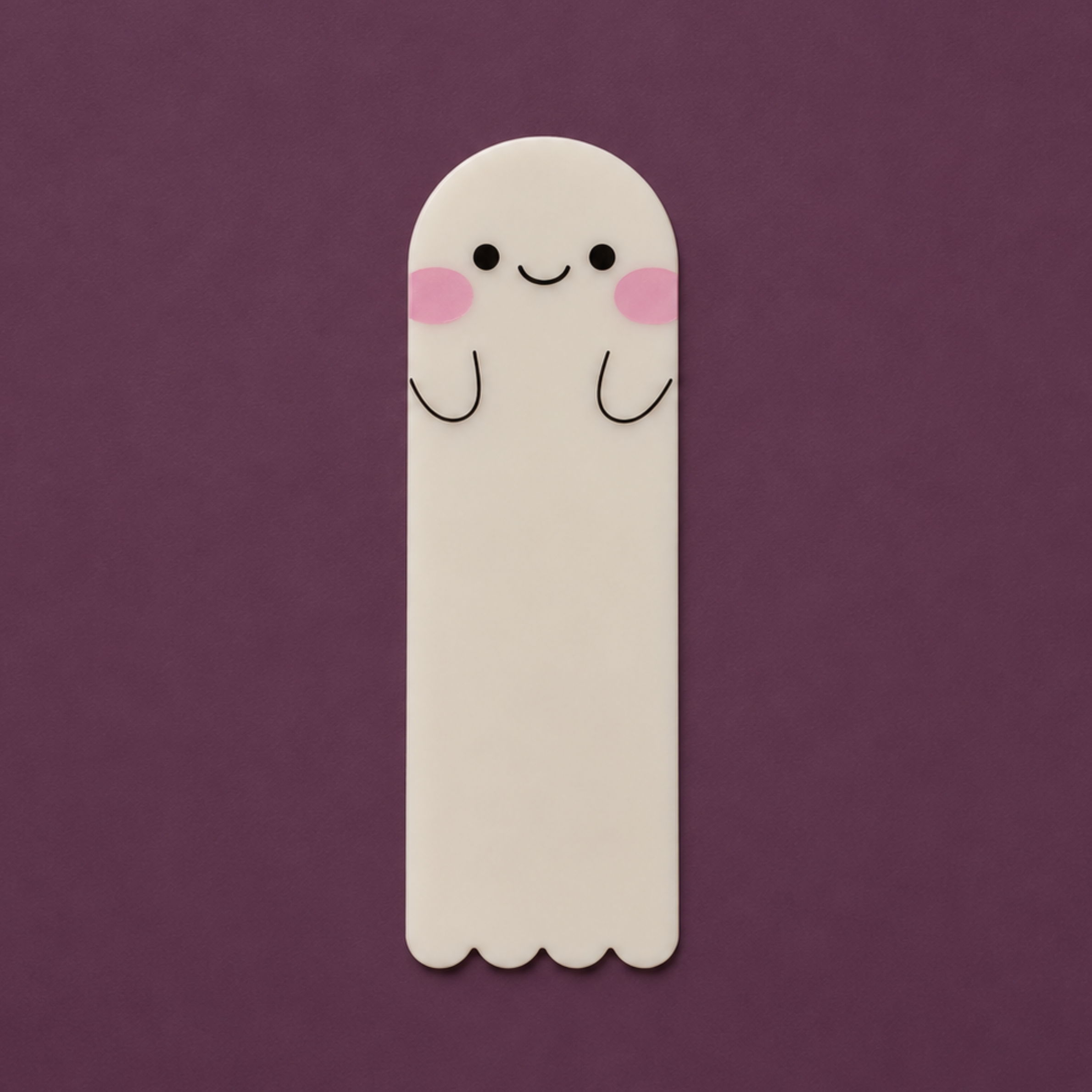 a ghost shaped bookmark